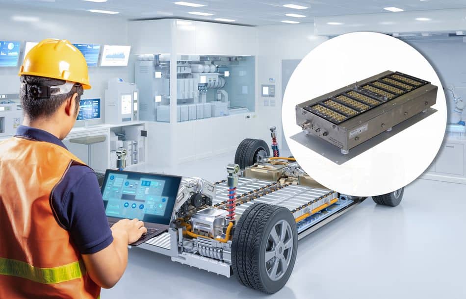 Der intelligente Thermoelement-Scanner DTS4050 ist ideal geeignet für die Optimierung des Thermomanagements innerhalb der Batterie eines Elektrofahrzeugs.