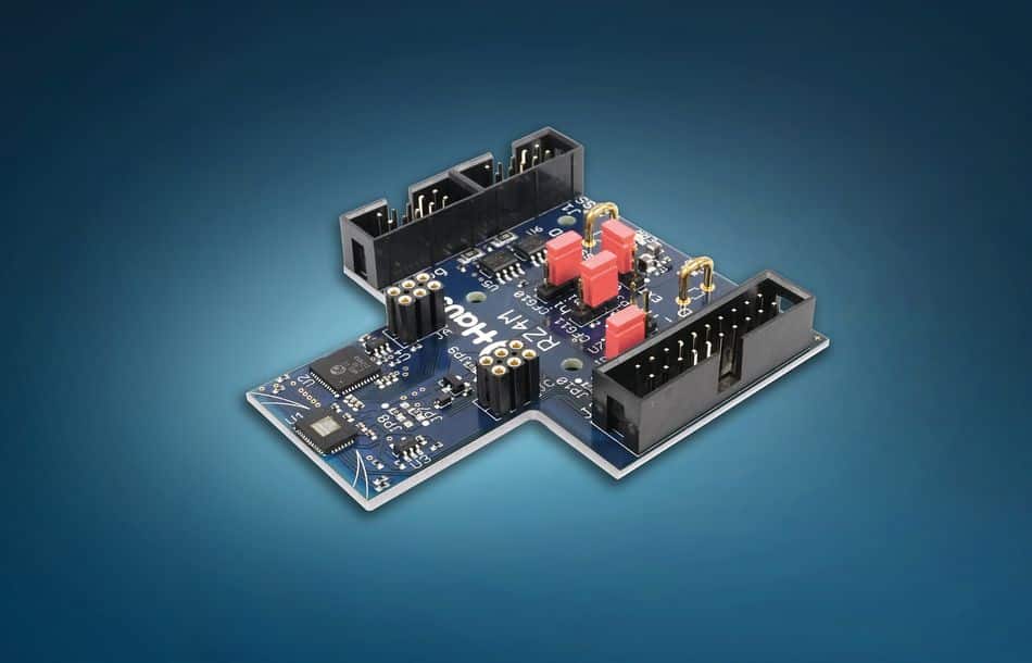 Evalboard RZ4M von iC-Haus: Die Zwei-Kanal-Abtaster der iC-RZ Serie bilden mit ihrem Companion-Chip iC-MR3 das ideale Duo für hochauflösende Safety-Encoder