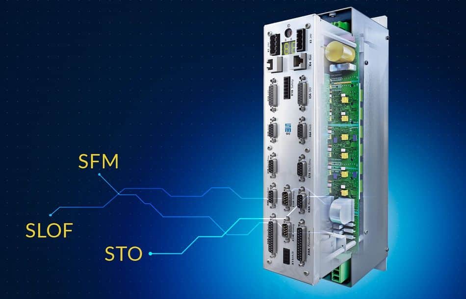 Antriebsverstärkers SD2 von Sieb & Meyer mit zwei geberlosen Sicherheitsfunktionen: SFM und SLOF