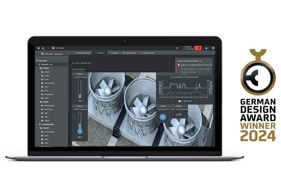 Ifm erhält German Design Award 2024 für die Condition-Monitoring-Software Moneo RTM Ifm erhält German Design Award 2024 für die Condition-Monitoring-Software Moneo RTM