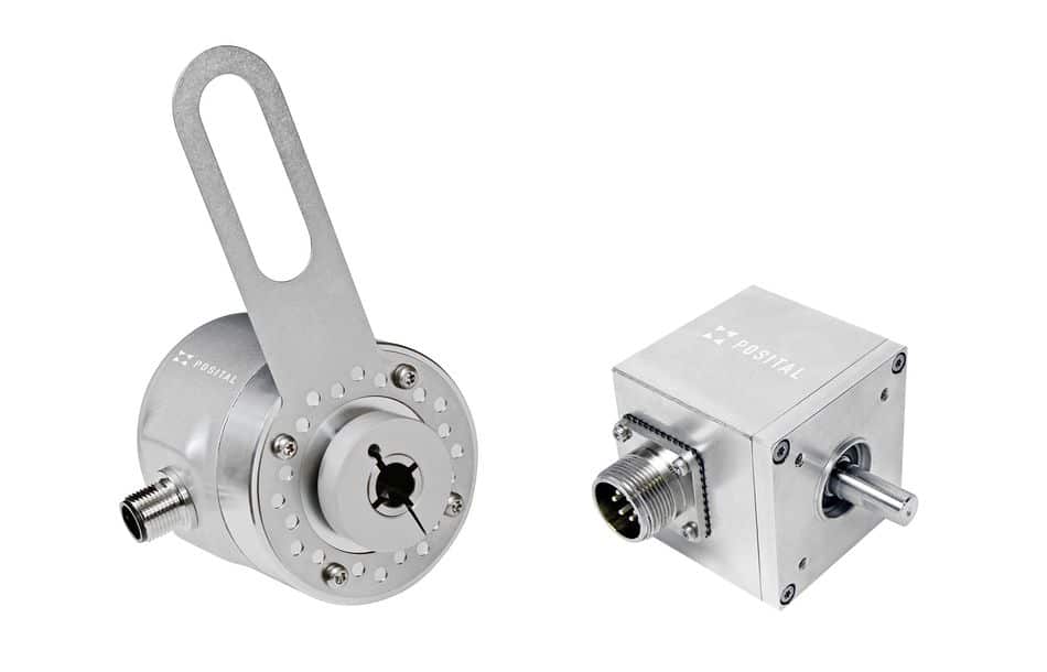 Die magnetischen Inkrementalgeber Ixarc von Posital können mit Impulsraten von nur 0,125 PPR programmiert werden Programmierbare Ixarc-Inkrementaldrehgeber von Posital