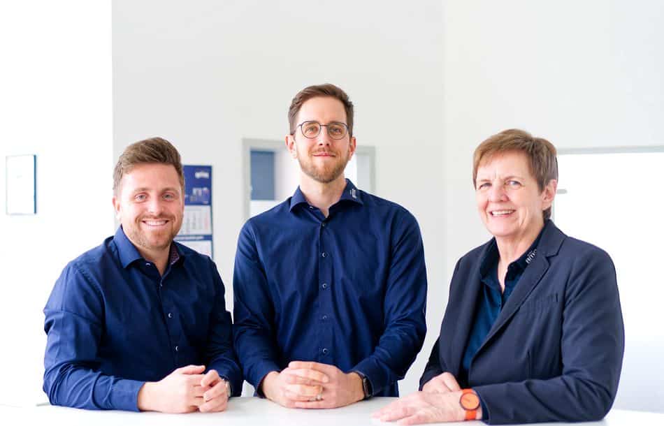 v.l. Michael Lämmermann (Prokurist), Stephan Brittling (Geschäftsführer) und Susanne Brittling (Geschäftsführerin)